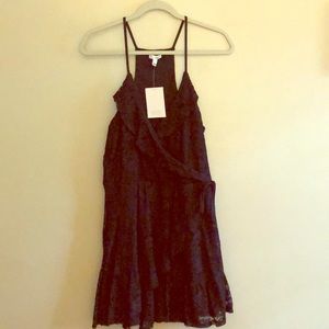 Black eyelet dress- available in royal blue also.